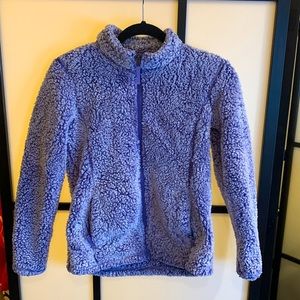 Purple Sherpa Zip Up *fits like a medium*
